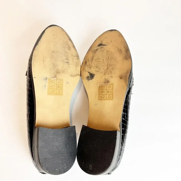 ASOS Vegan Mock Croc Gold Hardware Slip On Oxford Loafers Women’s UK 5 / US 7.5 - Picture 11 of 16